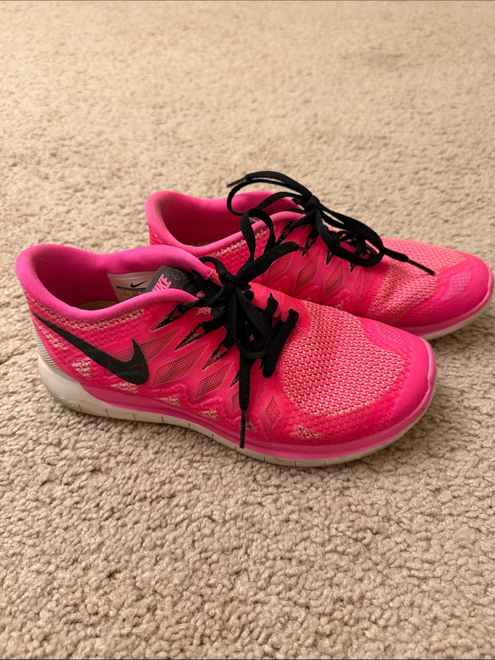 Nike Women's Pink Free Run Running Shoes